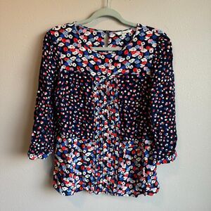 Boden Women’s Floral Top 3/4 Sleeve Size 10